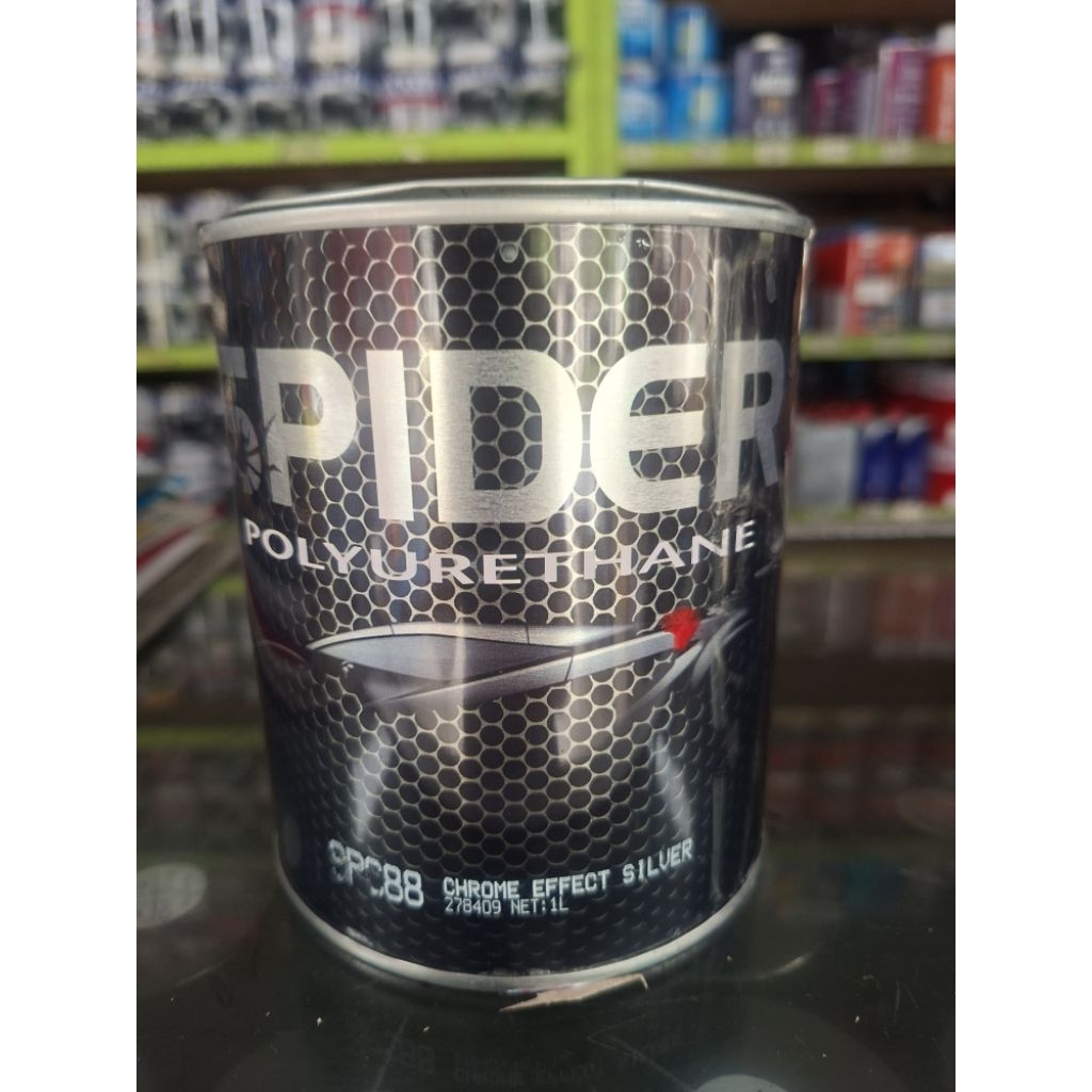 cat pu silver chrom spider