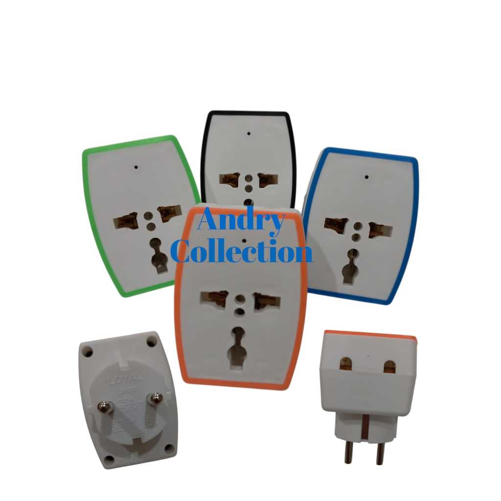 Konektor mesin ayunan POLAR colokan kaki 3 steker serbaguna cabang 3 #ANDRYCOLLECTION