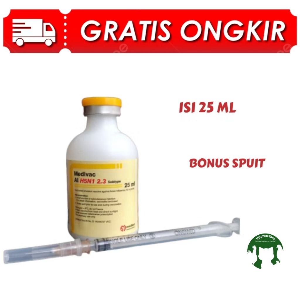 Vaksin Ayam Medivac AI H5N1 2.3 untuk Mencegah Avian Influenza