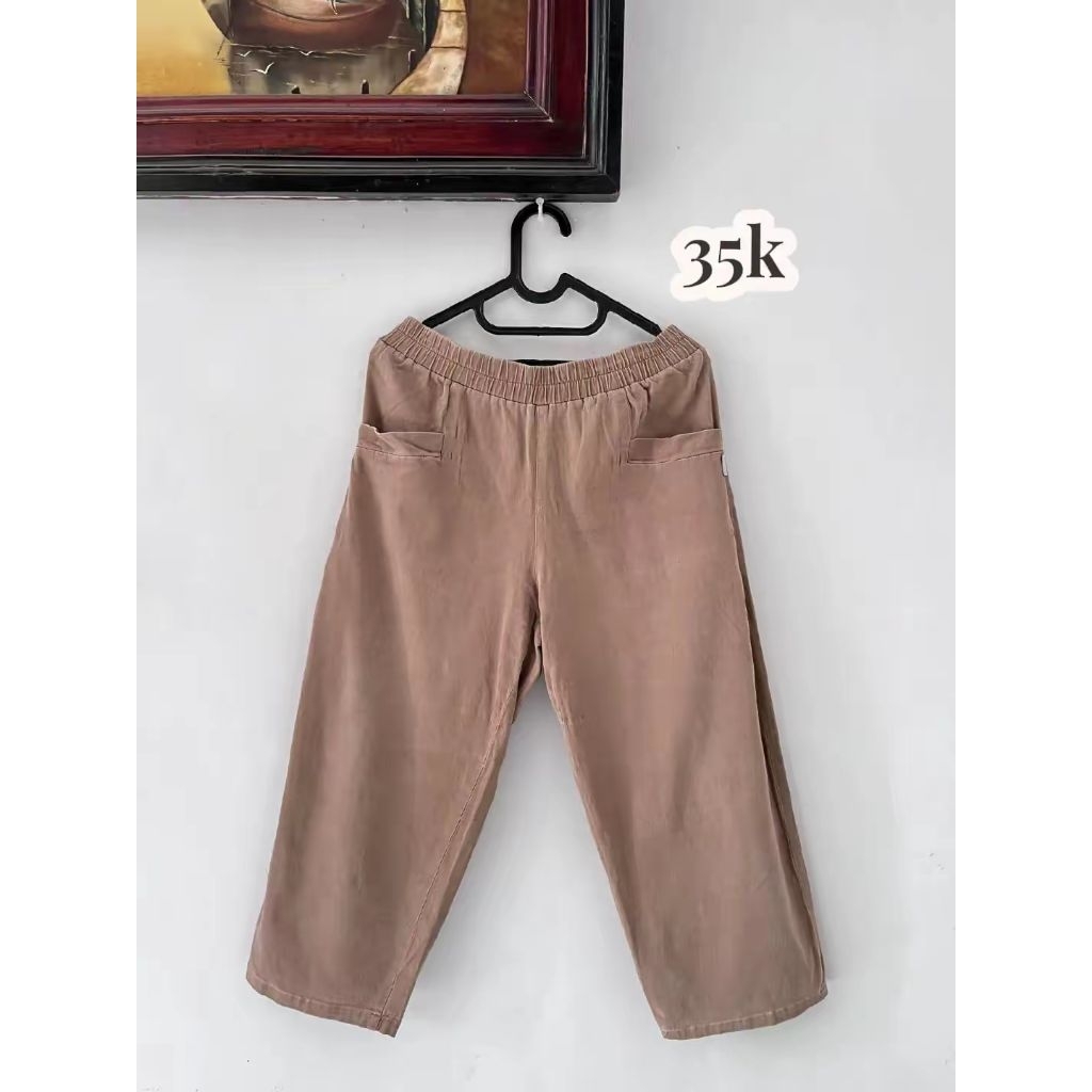 celana kulot coklat tua 35k