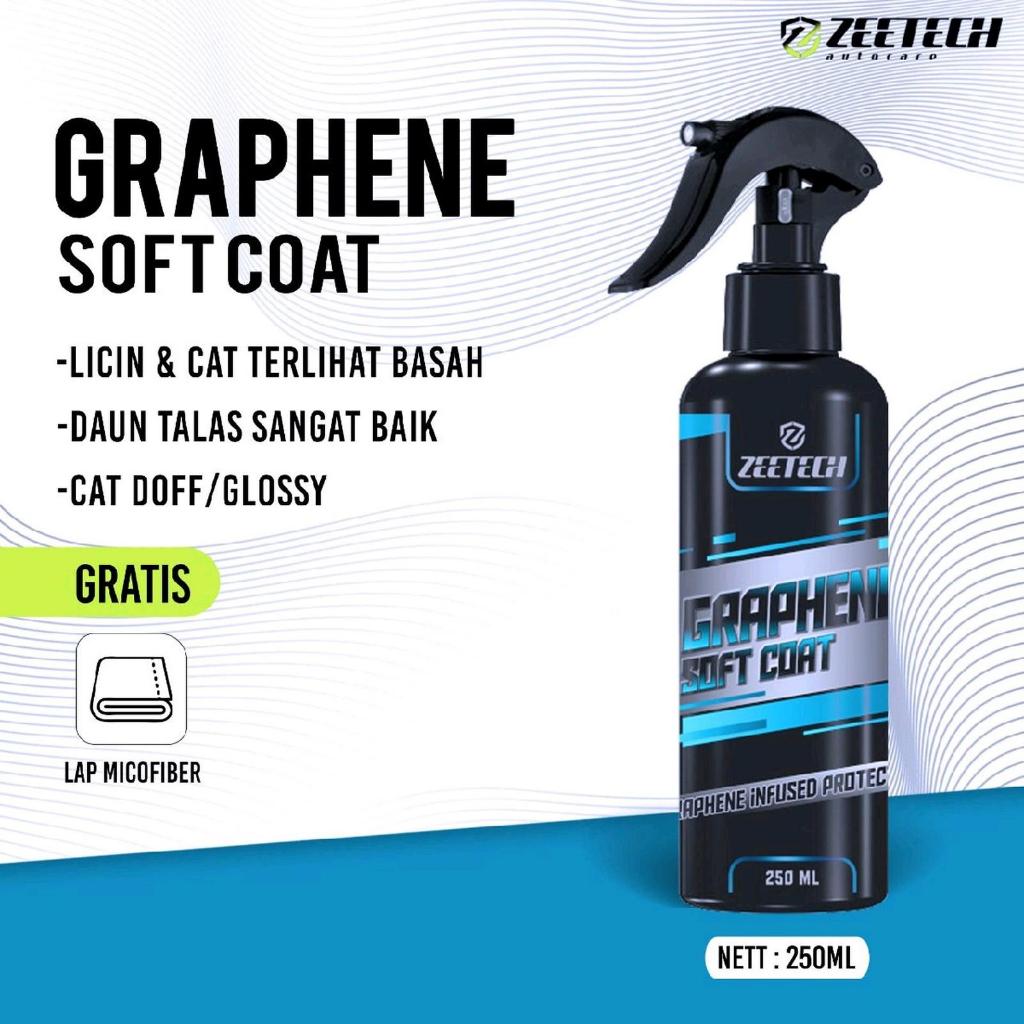 ZEETECH Graphene Soft Coat Semi Coating Very Slick Bahan Carbon 250ml Pelindung Mobil & Motor Anti G