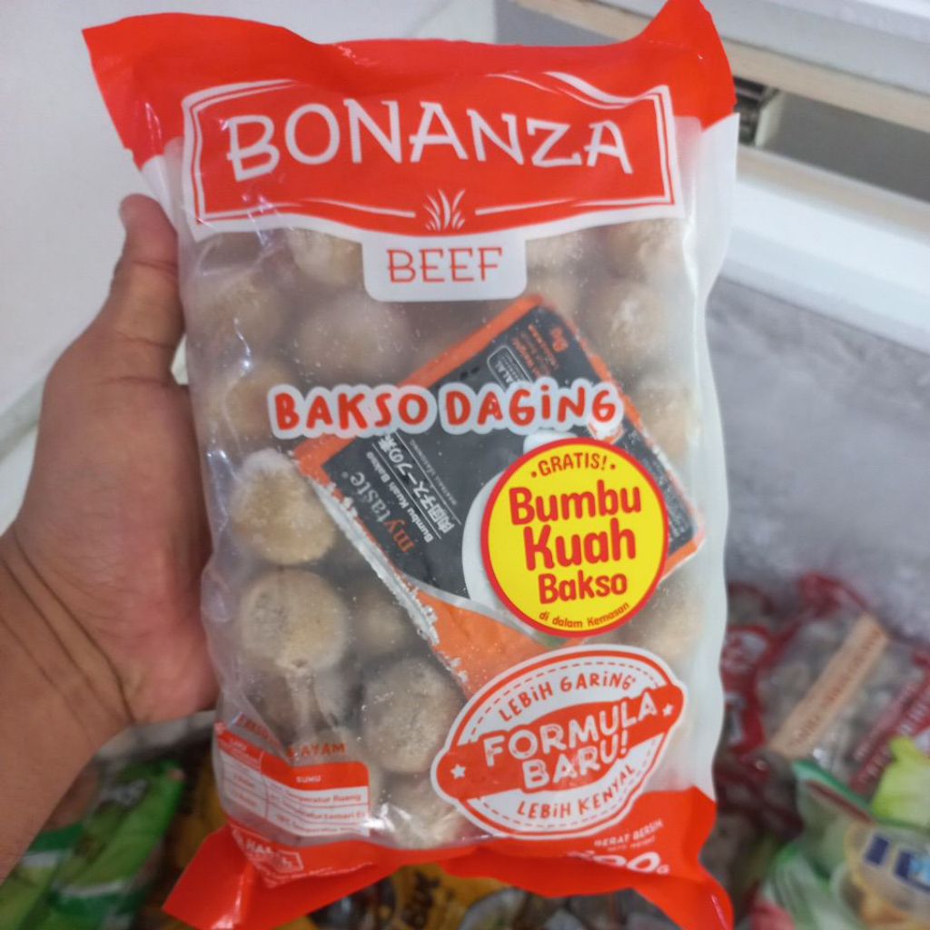 Bonanza Beef Bakso Daging isi 50 Butir 500g + Bumbu