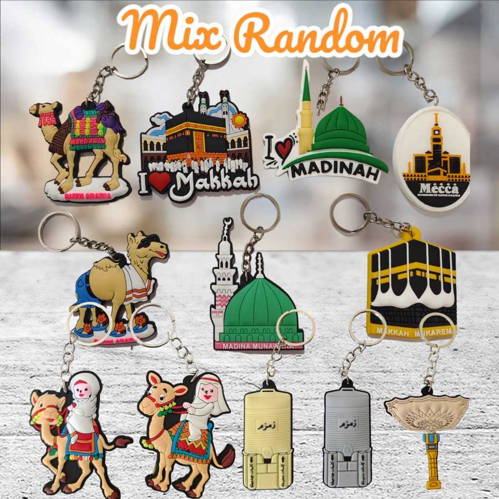 Gantungan Kunci Karet Gantungan Boneka Unta - Desain Unik, Kualitas Terbaik, Souvenir Haji & Umroh