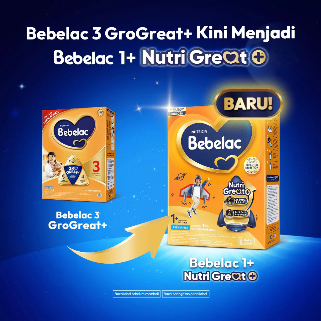Bebelac 1+ 1.000gr (1-3 Tahun)