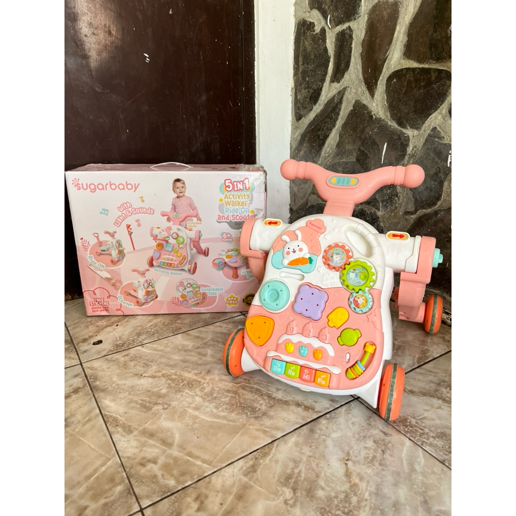 pushwalker 5 in 1 sugar baby (PRELOVED)