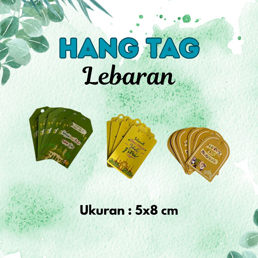 HANG TAG LEBARAN HANG TAG UCAPAN HANGTAG HAMPERS HANG TAG PARCEL
