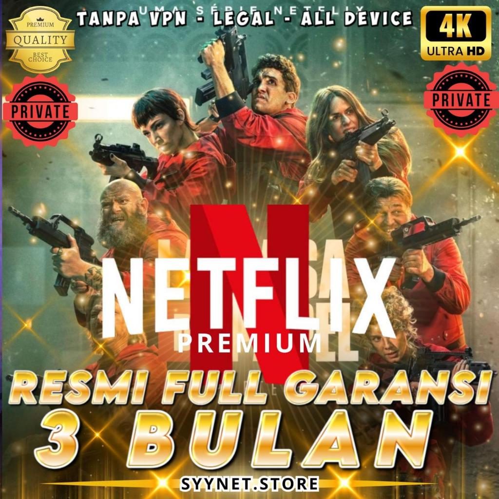 NETFLIXXX Subscription Full Garansi Legal Indonesia Premium Tanpa VPN 4K Anti On Hold