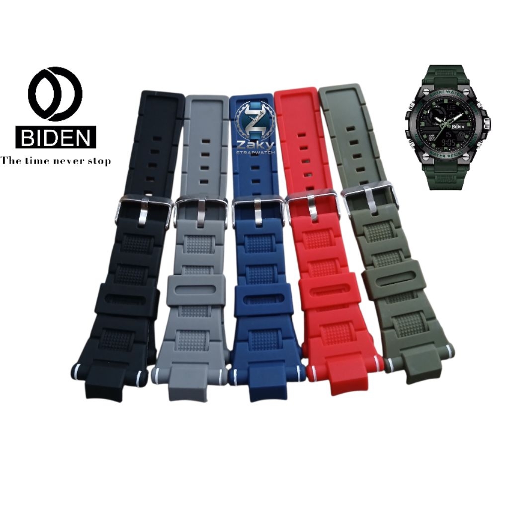 Strap Tali Jam Tangan BIDEN R004 R-004 R012 R-012 BIDEN 8060 Rubber Strap
