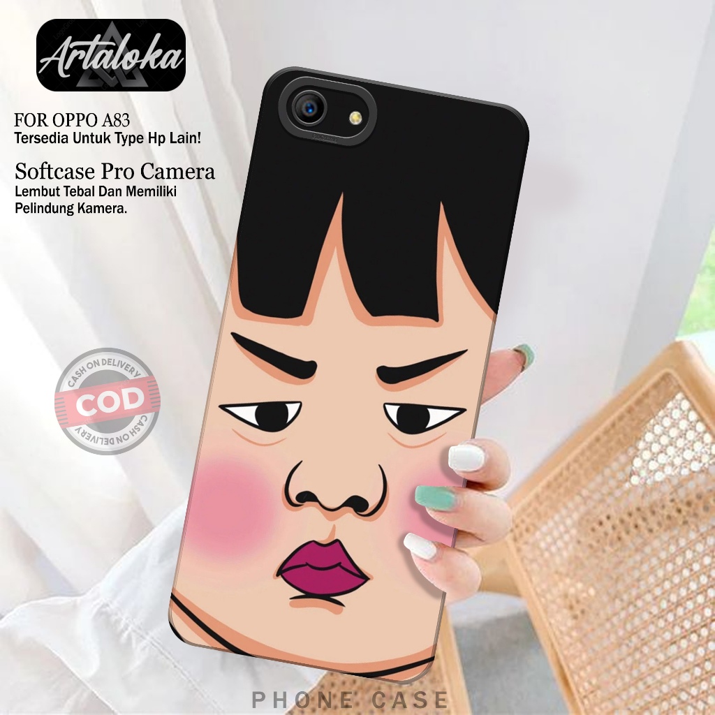 Case Hp OPPO A83 Fashion Case Kartun Softcase OPPO A83 Silikon TPU Pro Camera Casing OPPO A83 Cover 