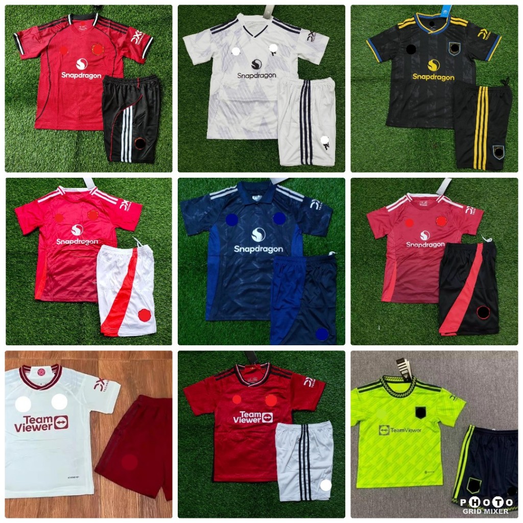 KIDS CITY MAN.U SETAN MERAHMU HOME AWAY 3RD JERSEY BAJU BOLA ANAK 2023 2024/2025 2026 GRADE ORI