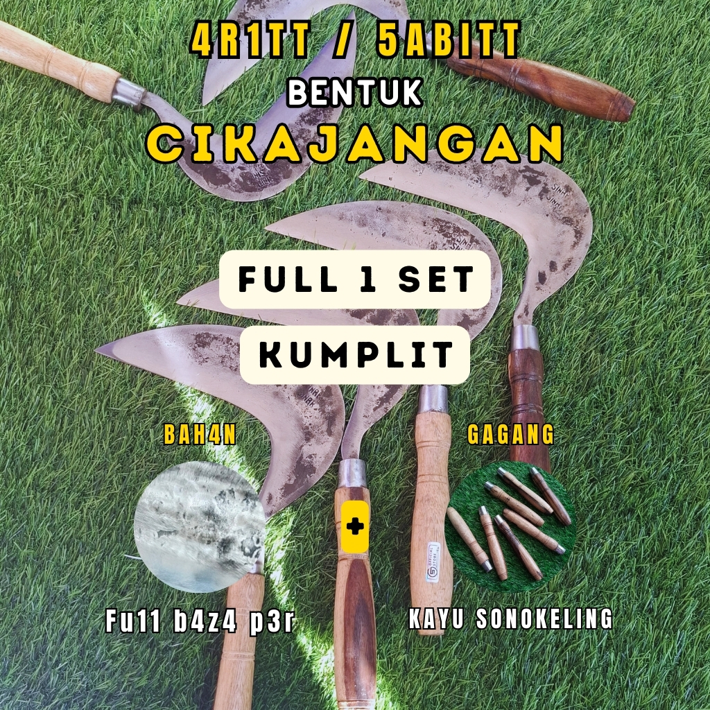 [ Arit Rumput Baja Per ] Gagang Kayu Sonokeling Kualitas Premium