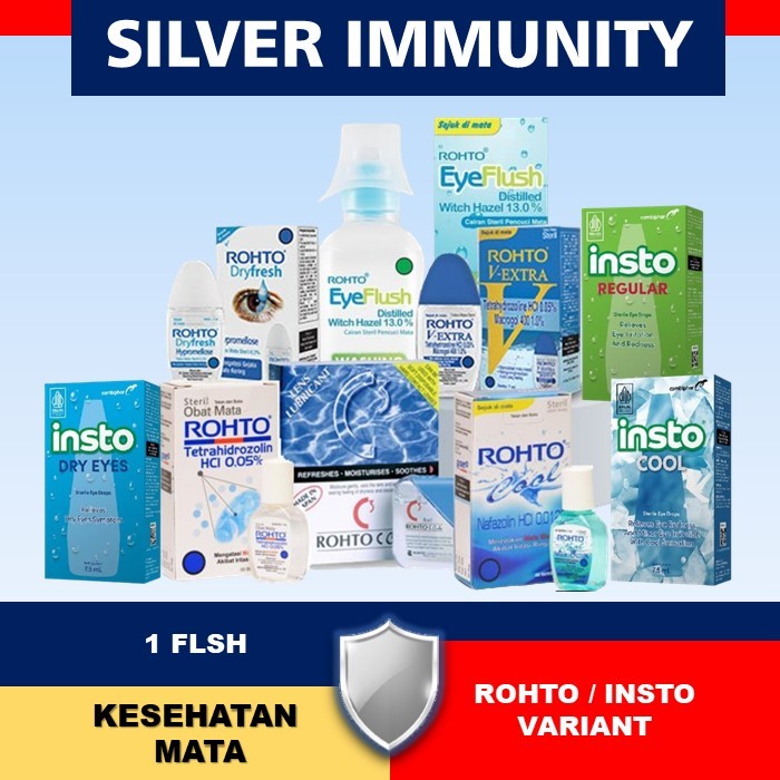 1 PCS OBAT TETES MATA ORIGINAL HALAL VARIANT INSTO REGULAR/ CENDO/ ROHTO EYE FLUSH/ MINI DOSE / EYE 
