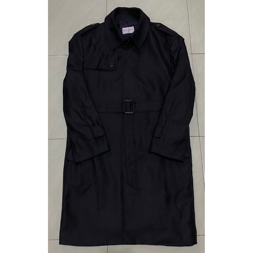 Coat Branded Balmain Paris (Hitam, Tag lengkap) / Coat Balmain Paris / Coat Branded