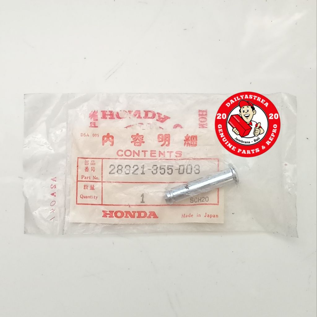 PIN PEDAL ENGKOL KICK STATER STARTER HONDA CB125 CB125S XL100 XL125 CT125 ORIGINAL 28321-355-003