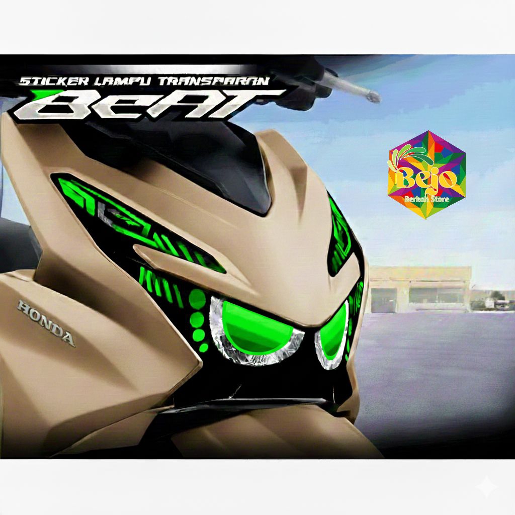 STIKER Alis lampu BEAT DELUXE 2024 - variasi stiker mata alis HONDA BEAT DELUXE GEN 2.YS- 02