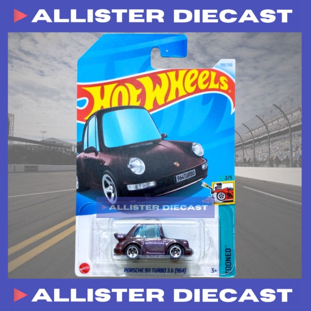 Hot Wheels Porsche Tooned Hitam Hotwheels Porsche Tooned Black Burgundy HW Tooned Hot Wheels Porsche