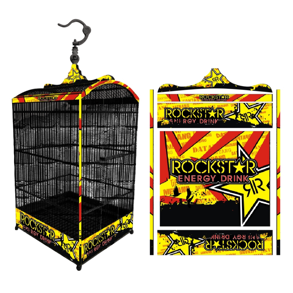 Stiker Decal SANGKAR KOTAK KK No. 1 KK No 2 KK No 3 Sangkar EBOD JAYA Sangkar ORIQ JAYA Sangkar RADJ