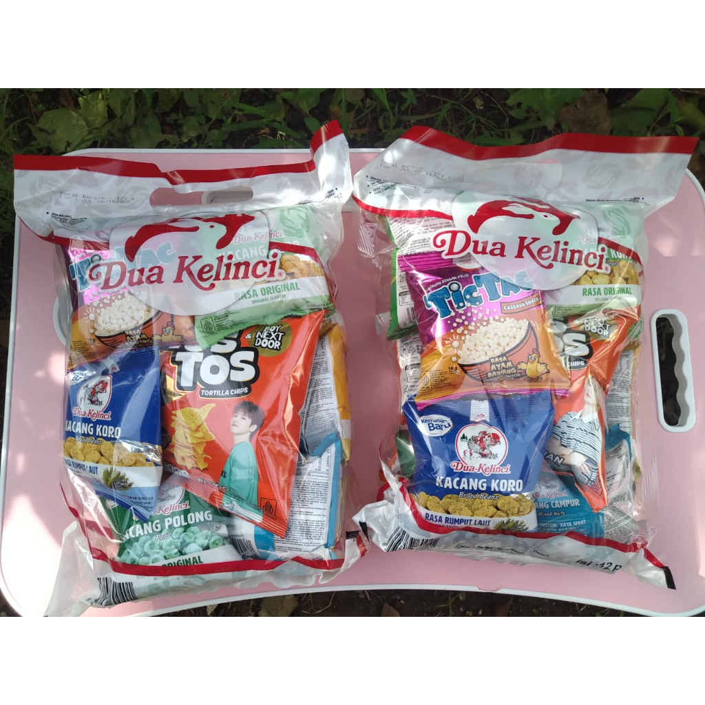 Dua Kelinci Assorted Gift Pack / Paket Snack 1 Bundle isi 12 Macam | Parcel Ramadhan | Ulang Tahun |