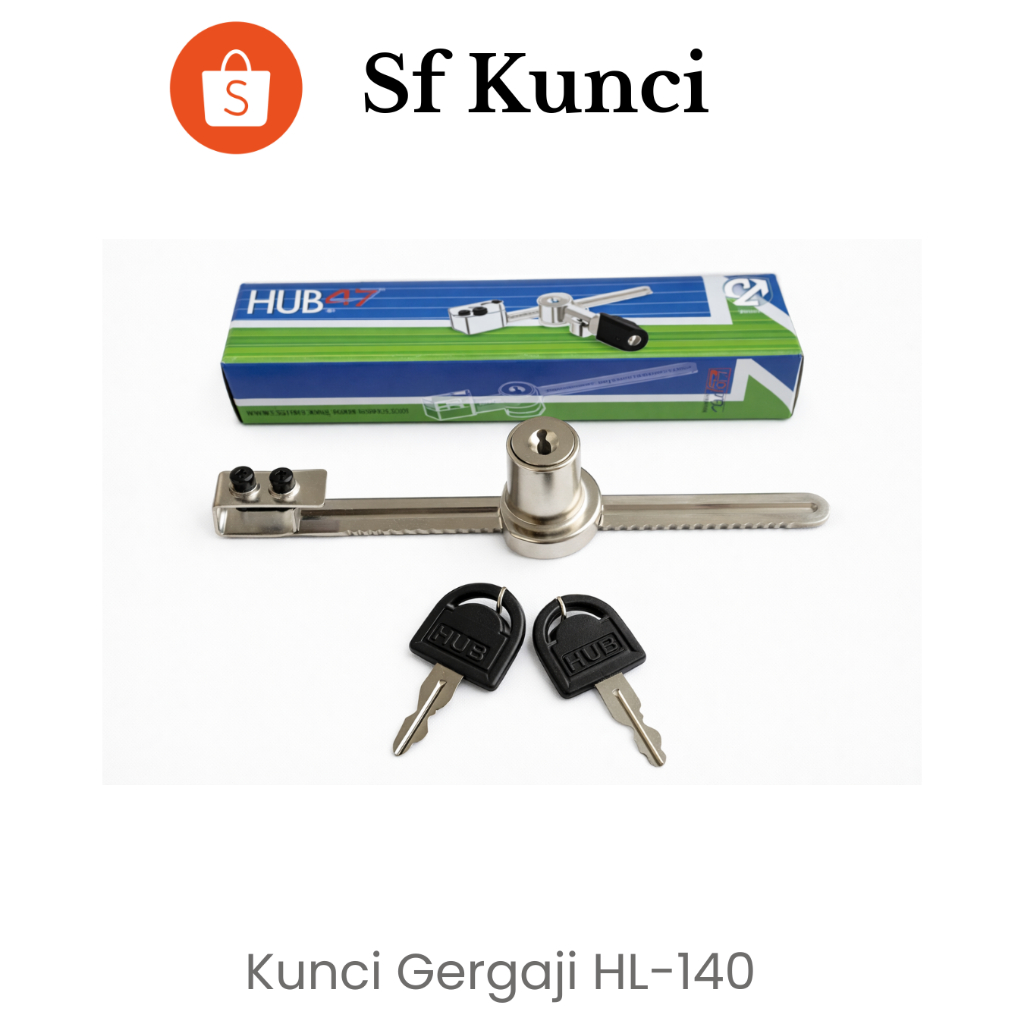 Huben HL-140 Sliding Saw Lock | Kunci Jendela Aluminium