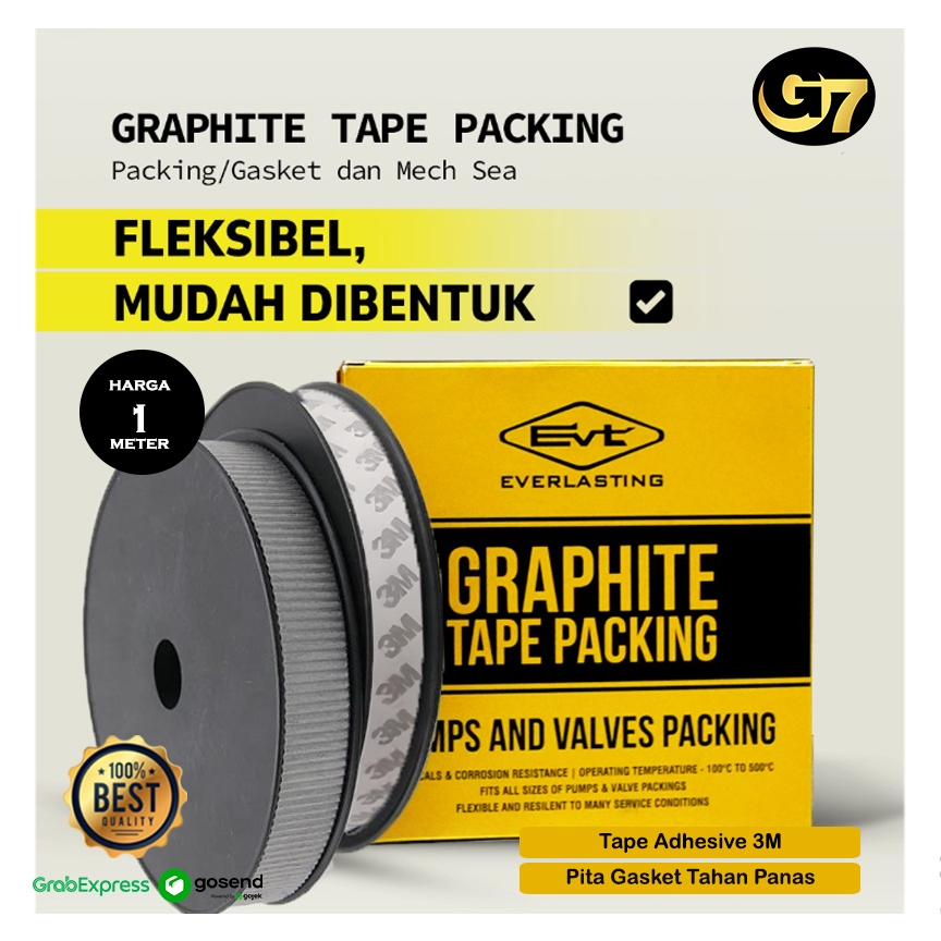 Pita Graphite Tape Tahan Panas Per Meter Double Side Graphite Tape Fleksibel Graphite Tape Packing A