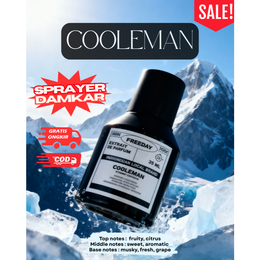FREEDAY COOLEMAN RASASI HAWAS ICE PARFUM PREMIUM Pria dan Wanita Special Bundling 35ml Parfume Unise