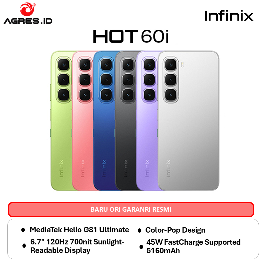 Infinix Hot 60i 8/256GB MediaTek Helio G81 Ultimate 120Hz 700nit