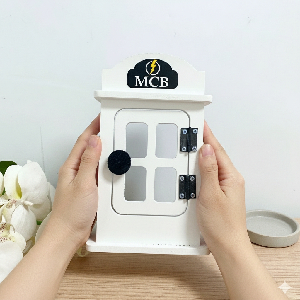 Box Cover MCB Aesthetic Plywood Premium - Penutup Meteran Listrik Dekoratif Minimalis (Banyak Piliha