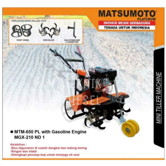 Traktor Cultivator Sawah & Ladang MATSUMOTO MTM-650 PL ORIGINAL