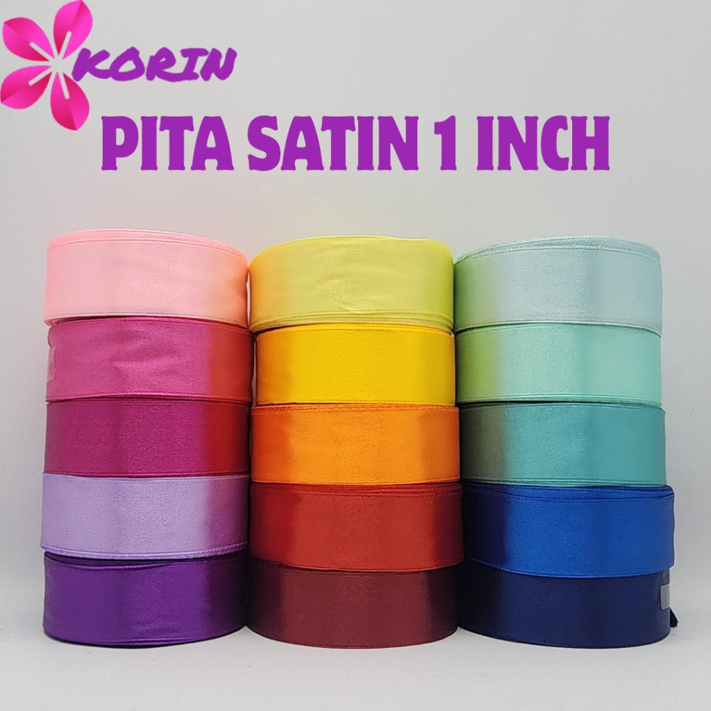 KORIN-Korin Pita Satin 1 Inch 2.5cm 20 Yards