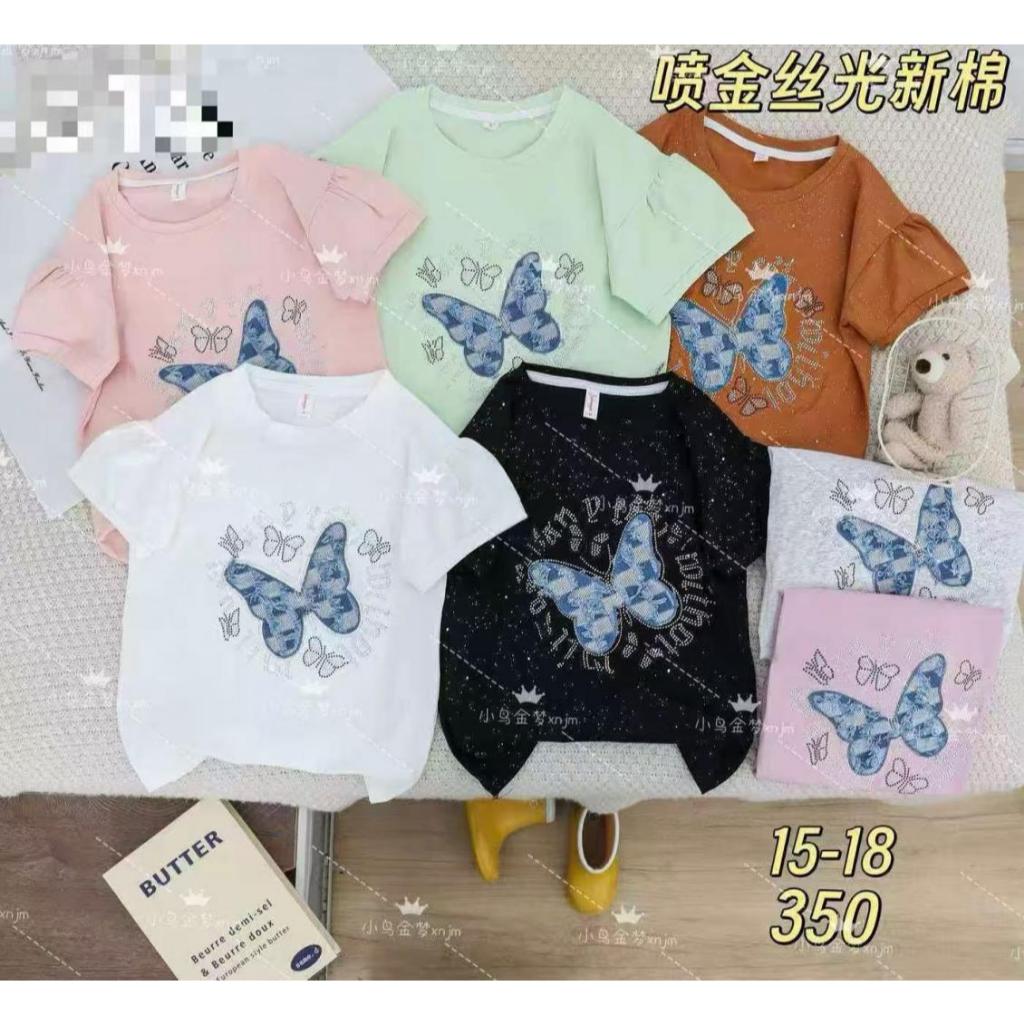 Atasan Kaos Anak Perempuan - Usia 5-10th (Seri 4)/Grosir Baju Anak Import