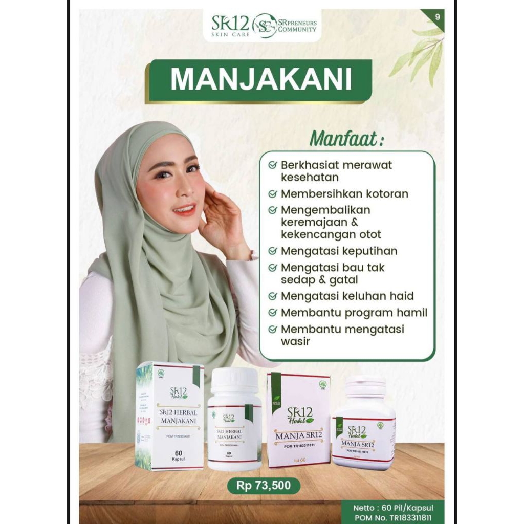 Manjakani Butir 60 Pil - Mengatasi Keputihan, Merapatkan Miss V, Pelancar Haid