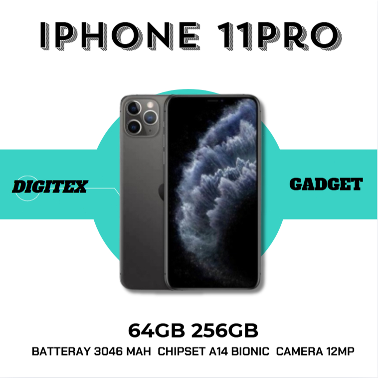 IPHONE 11 PRO 64GB 256GB SECOND ORI FULLSET MULUS GOOD CONDITION