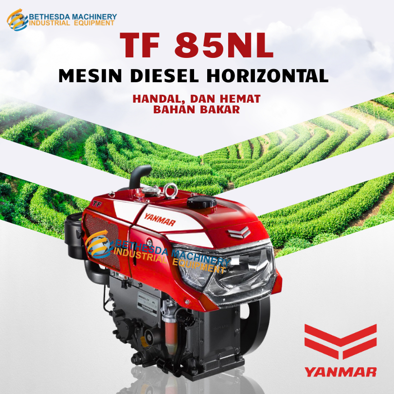 Diesel 8.5 HP Yanmar TF 85 NL-di Penggerak Traktor 8.5 PK Radiator Lampu