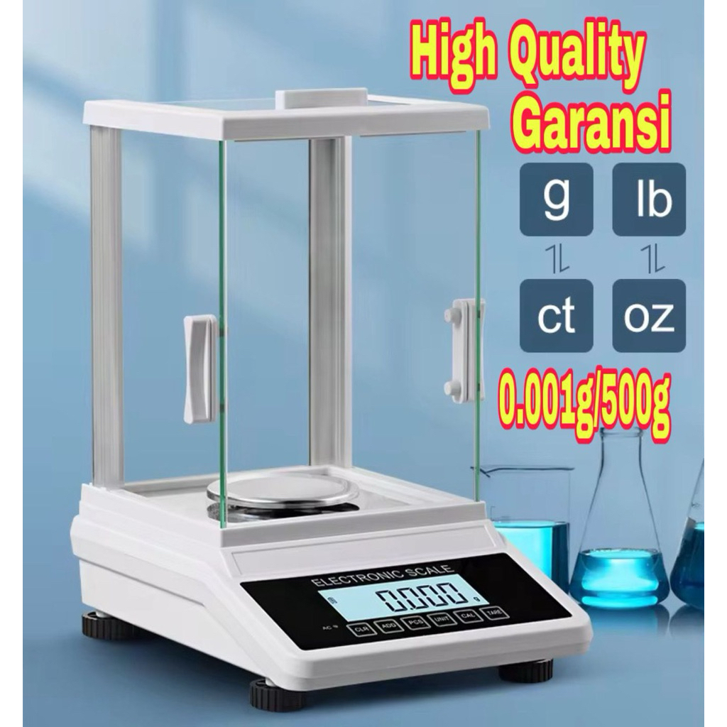 Timbangan Analitik 0.1g 0.01g 0.001g timbangan laboratorium