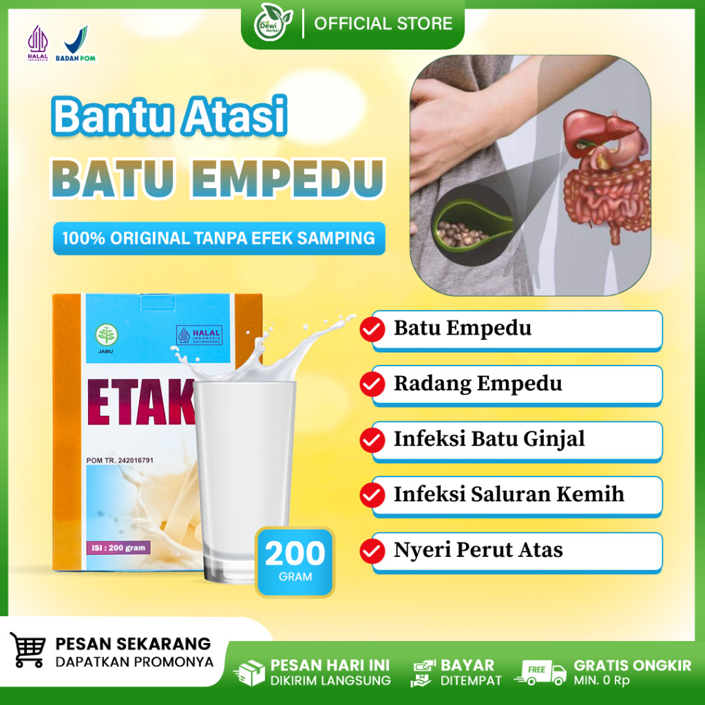 Obat Penyakit Kantung Empedu - Obat Radang Empedu - Obat Batu Empedu - Etaku Susu Kambing