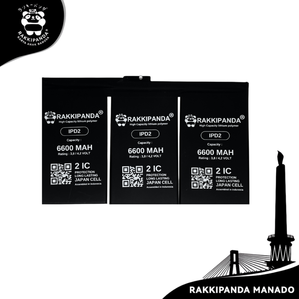 RakkiPanda Baterai IPAD 2 ( A1395 / A1396 / A1397 )