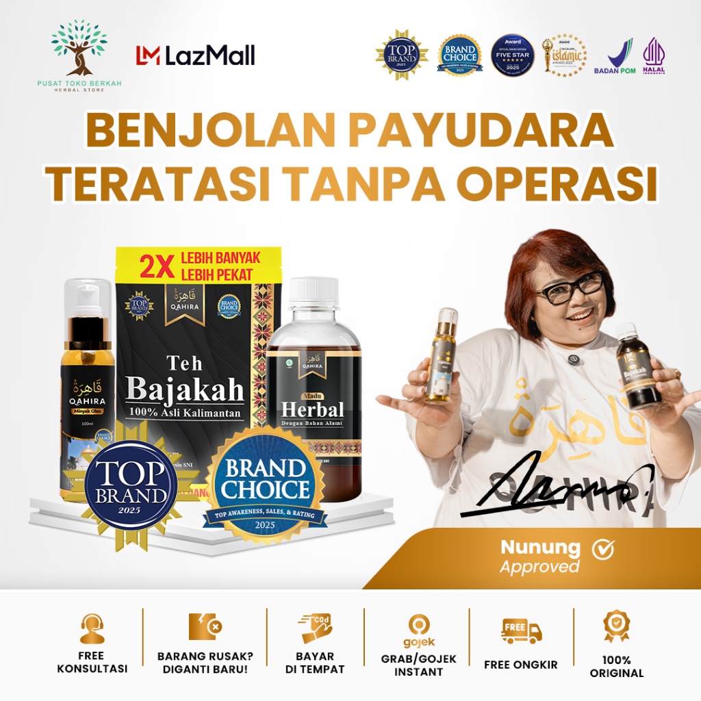 Qahira Alternatif Pengobatan Alami Mengatasi Lipoma Kista Benjolan Payudara Tanpa Efek Samping Halal
