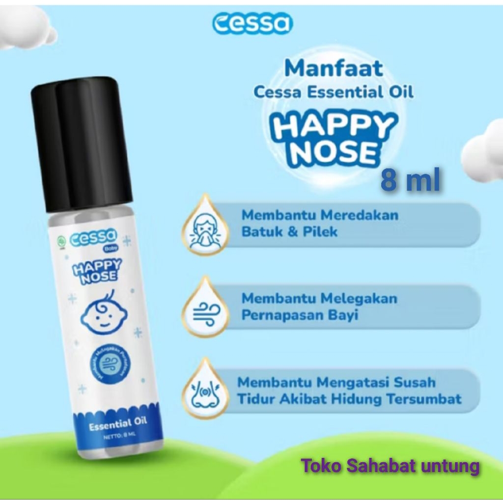 cessa cough & flu baby 0-3 tahun/cessa bayi biru/minyak angin bayi