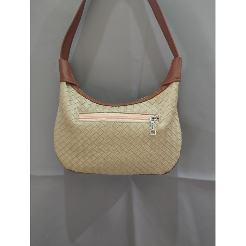 Tas Bahu Cewe Tas Shoulder Wanita Bahan Bottega Premium Motif Anyaman