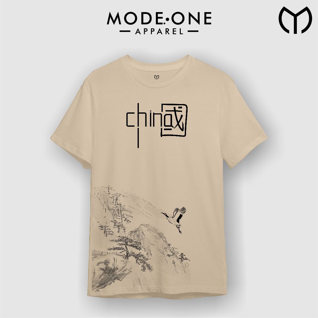 Mode One China Kaos Pria - Baju Kaos Premium - T-shirt Unisex - Kaos Distro pria - Baju Kaos Pria