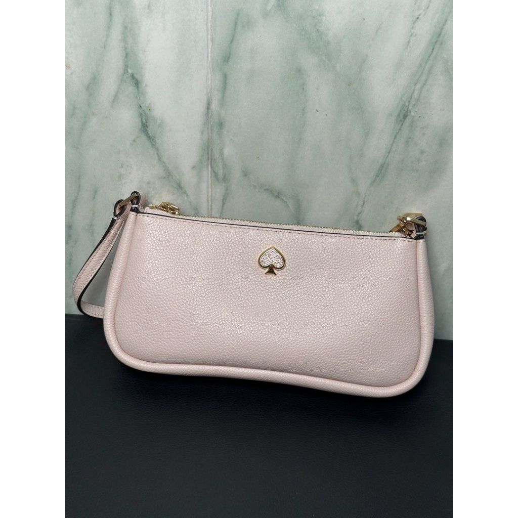 Kate Spade Kayla Embellished Spade Convertible Wristlet