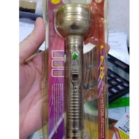 Senter Lampu pakai baterai senter tangan kecil hand lamp flash light senter jadul