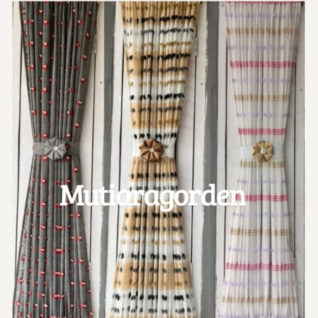 GOrden jendela kaca minimalis gorden kupu ikat pita jendela minimalis