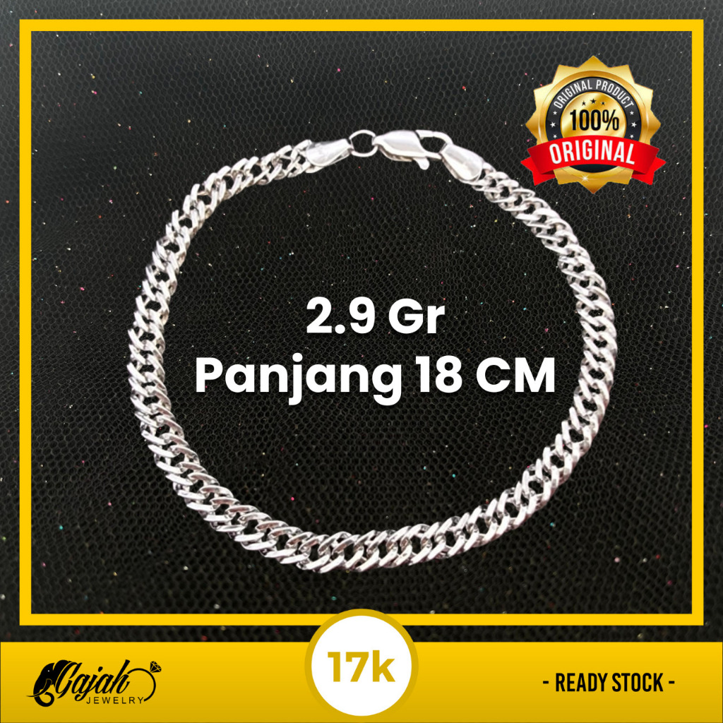 Gelang Emas 17K = Toko Emas Gajah - 2.9 Gram 8172