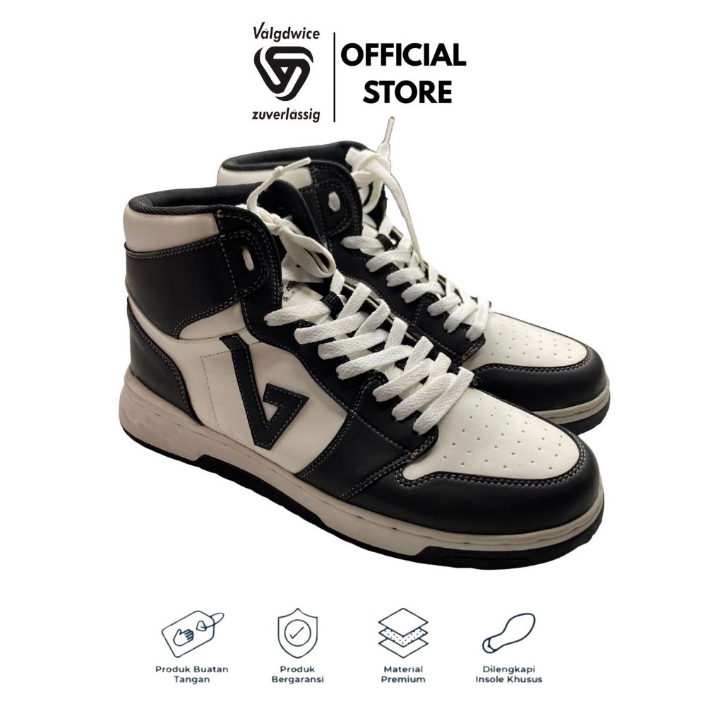Valgdwice.id - Adler Black White Series Sepatu Sneakers Pria Sepatu Trendy Sepatu Cowok Sneakers