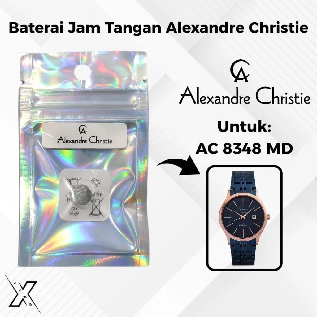 Baterai Jam Tangan Alexandre Christie AC 8348 MD Original