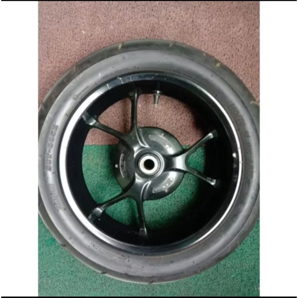 velg belakang aerox 155 original bawaan motor plus ban