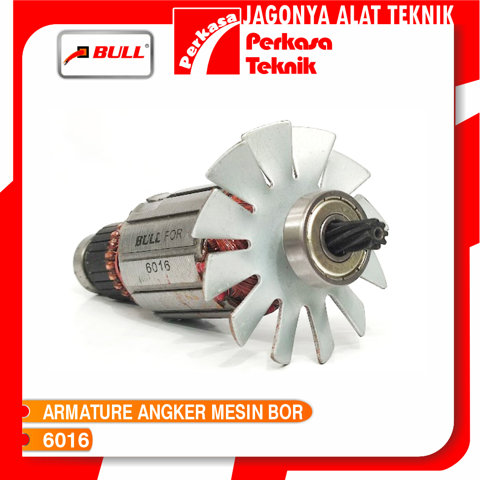 BULL 6016 Armature Rotor Angkur Angker Mesin Bor Makita 16mm Type 6016