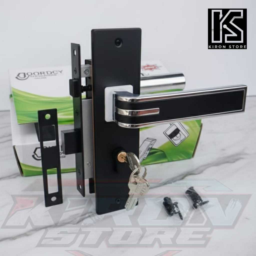 FULLSET Kunci Pintu Rumah HENDZO Putih / Gagang pintu rumah 1set kunci