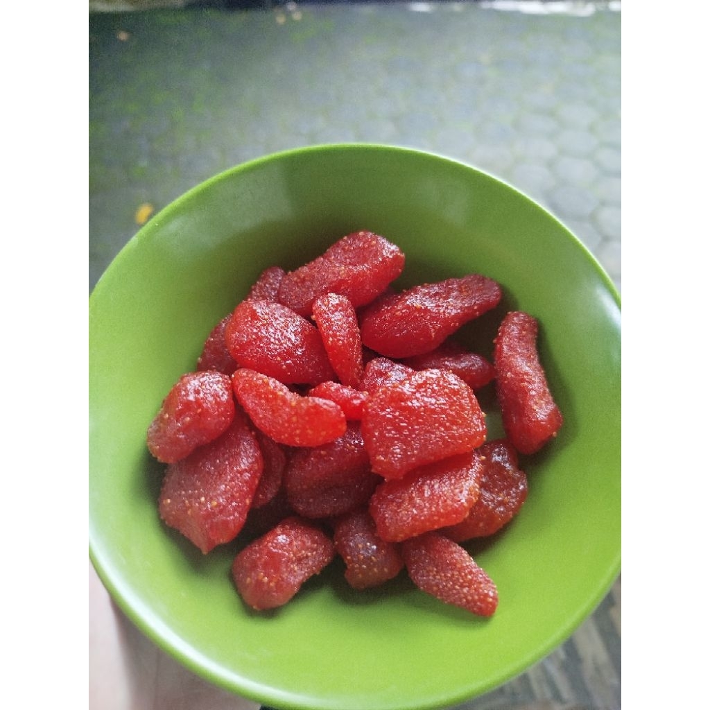 Strawberry Kering Dried Strawberry Dried Fruit Cemilan Sehat Semarang